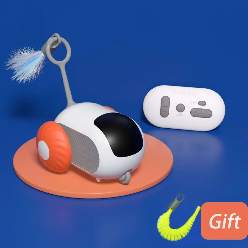 Smart Cat Toy Pet Interactive Automatic Moving Remote Electric Car Toys Upgraded Version Rechargeable Kitten Training Game Toys - Image 4