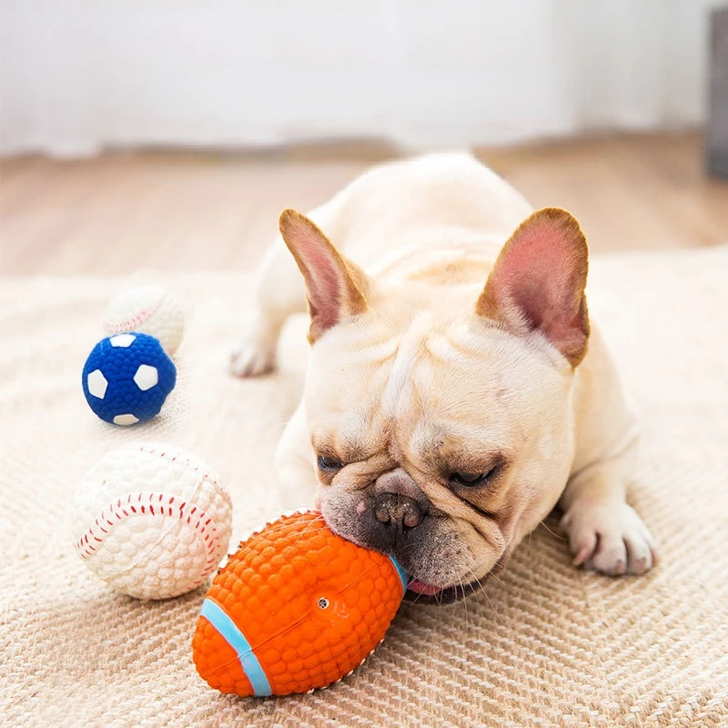 Squeaky Dog Toy Chew Rubber Balls Toy for Small Large Dogs Puppy Interactive Durable Dog Toy Pet Training Dog Accessories - Image 8