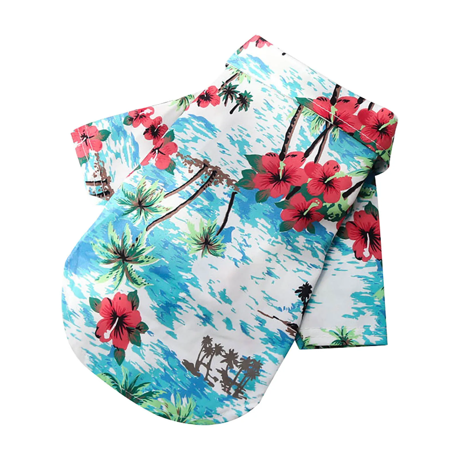 Pet Summer Cotton Shirts Hawaii Style Floral Pattern Dog Shirt Hawaiian Printed Puppy Doggie Shirt Beach Breathable Cool Clothes - Image 8