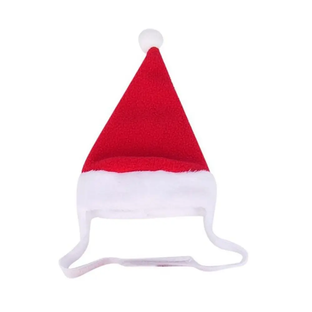 Cute Winter Pet Cloak Dog Cat Christmas Clothes Warm Puppy Santa Red Scarf Hat Head Funny Christmas Pet Costume Dog Cat Cloaks